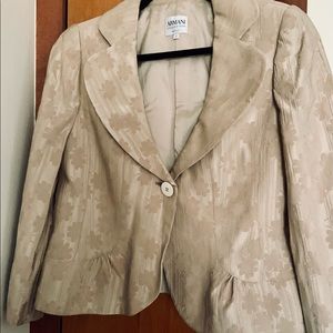 Beige Armani Blazer Size 10